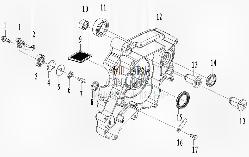 Crankcase - Left Crankcase - Left