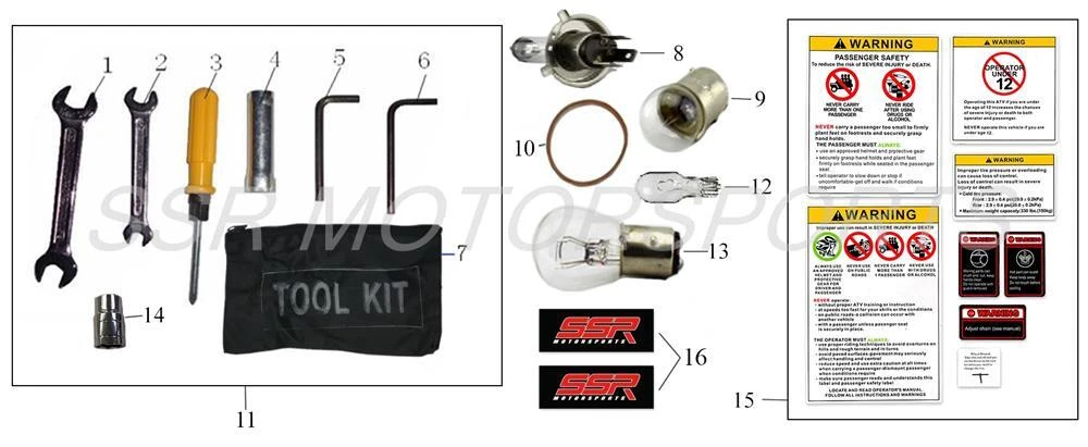 Tool Kit & Bulbs