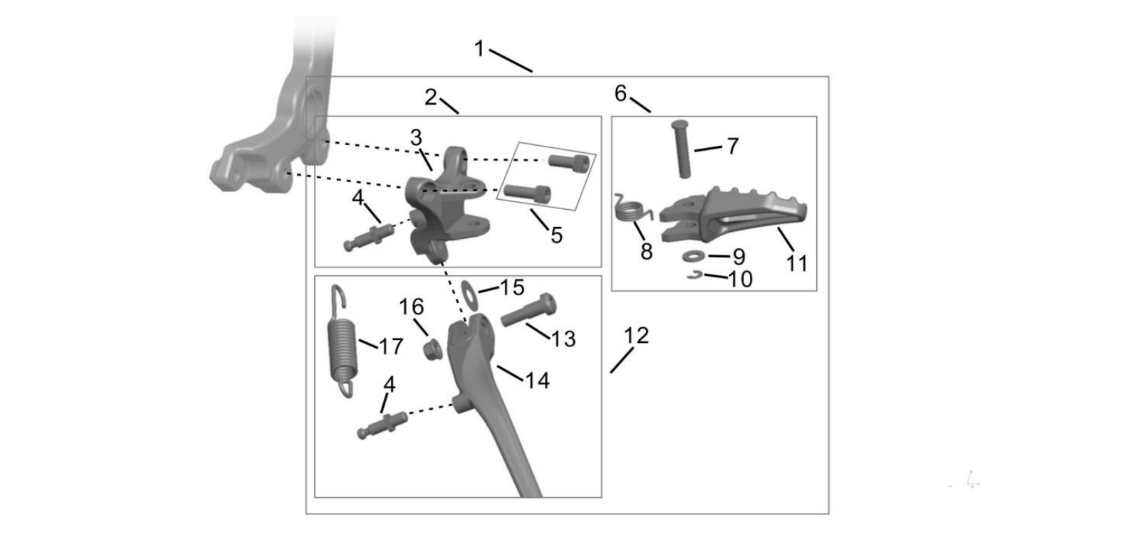 18. Left Footpeg / Side Stand