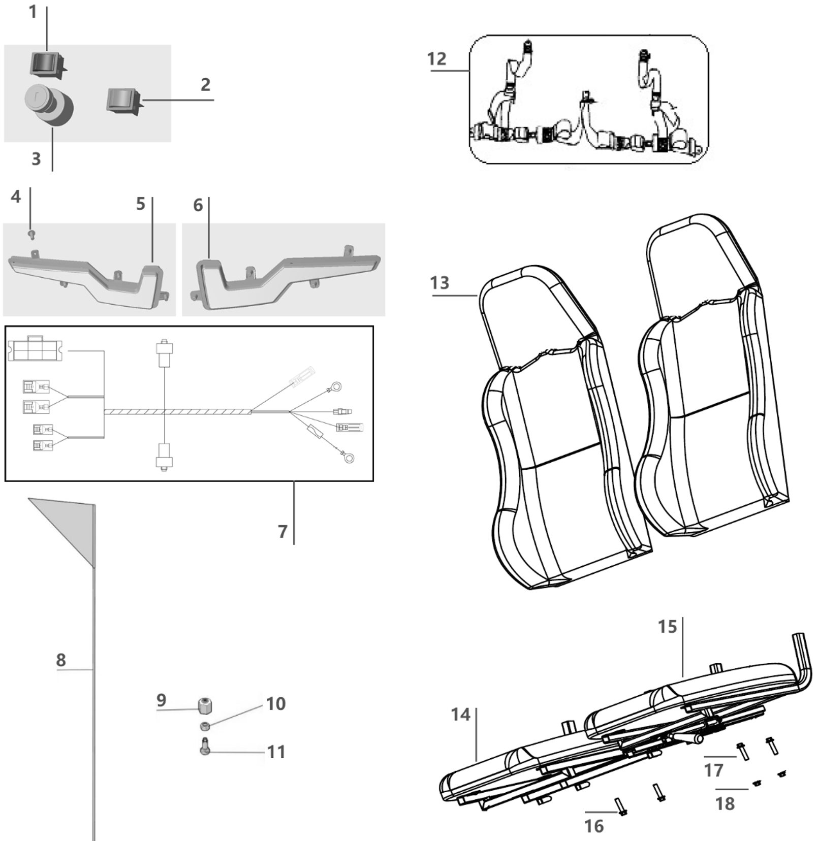 Hammerhead Mudhead SE (Electrical/Seat & Belts)