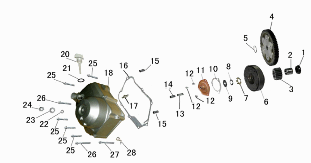 Crankcase Cover - Right with Clutch