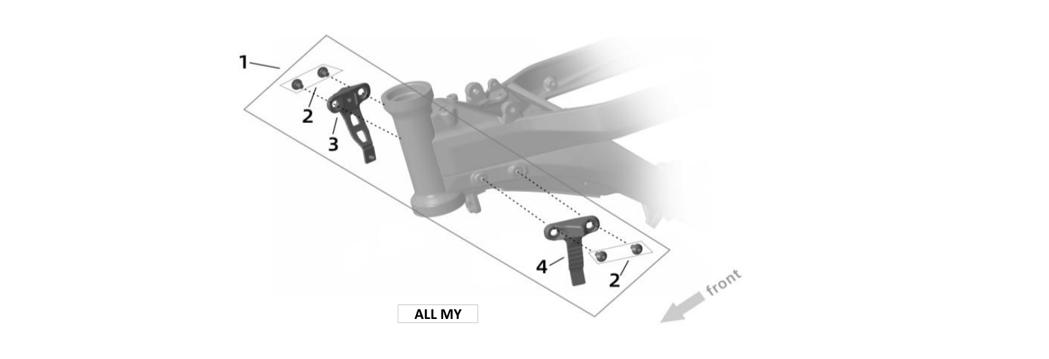 2026 Surron Ultra Bee - Steering Block Parts Diagram
