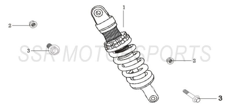 2022 SSR SR125 - Rear Suspension Parts Diagram