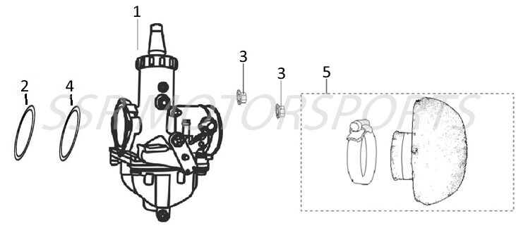 2025 SSR SR125ME - Carburetor Parts Diagram