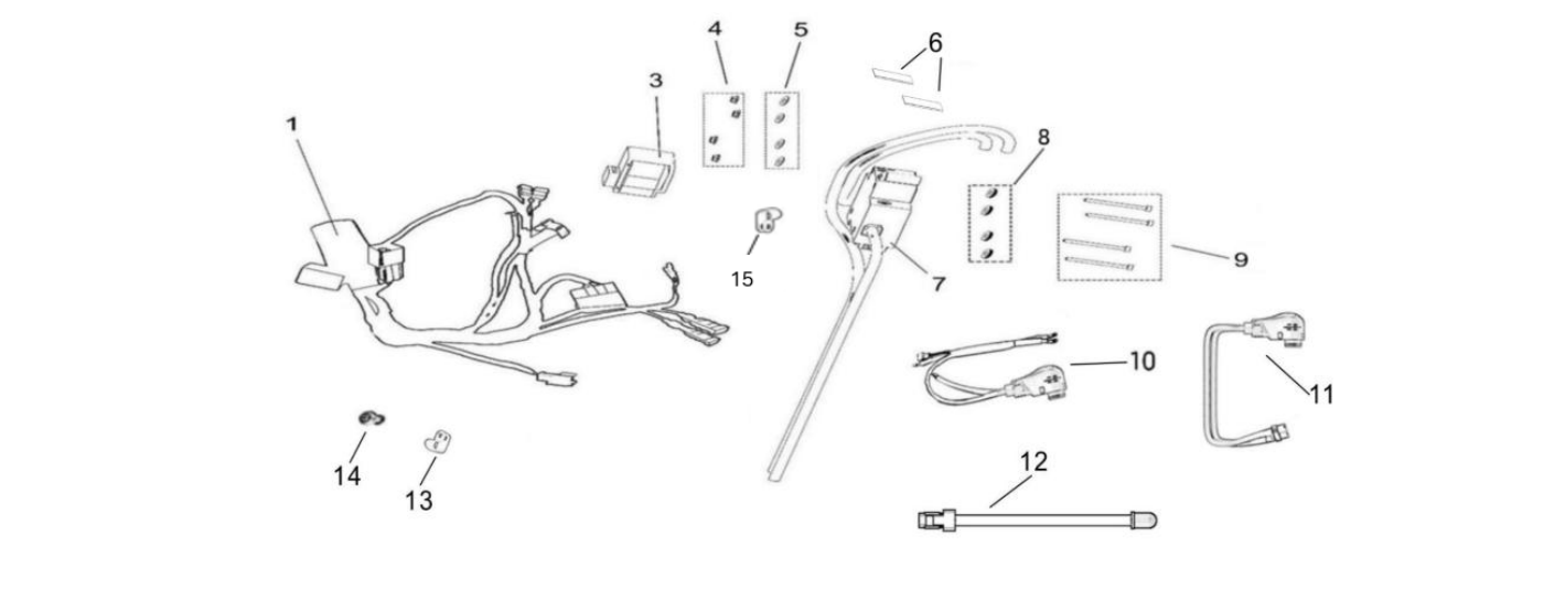 2025 Surron Light Bee X - Electrical - Main Wires Parts Diagram
