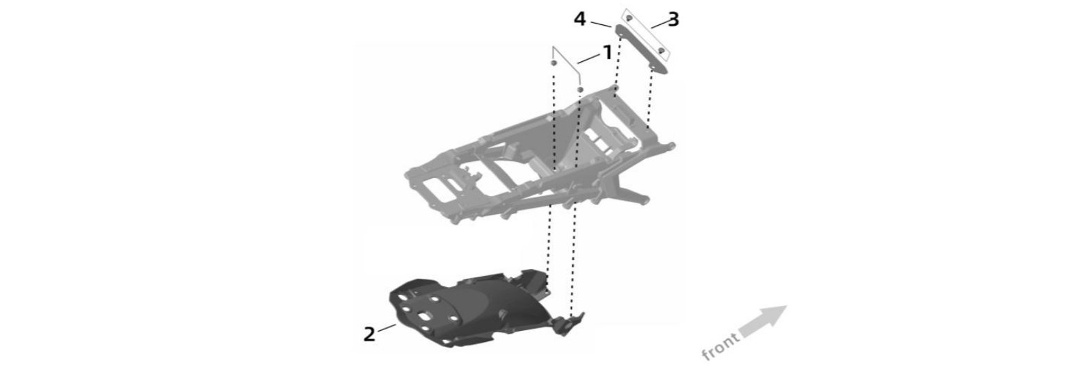 2025 Surron Ultra Bee - Fender - Rear (1) Parts Diagram