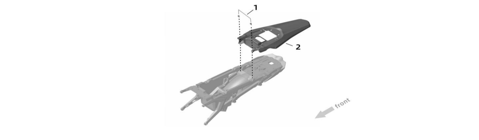 2025 Surron Ultra Bee - Fender - Rear (2) Parts Diagram