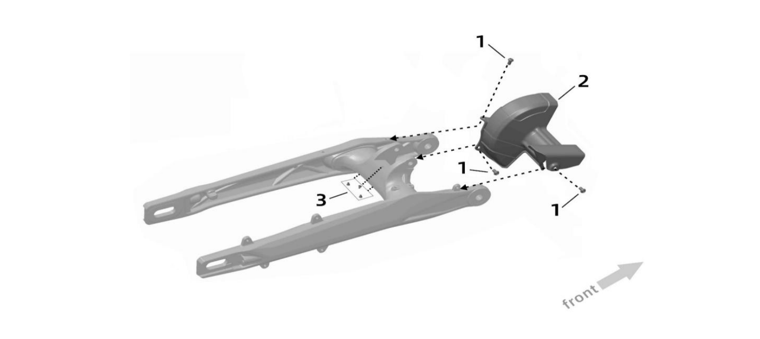 2025 Surron Ultra Bee - Midshaft (1) Parts Diagram