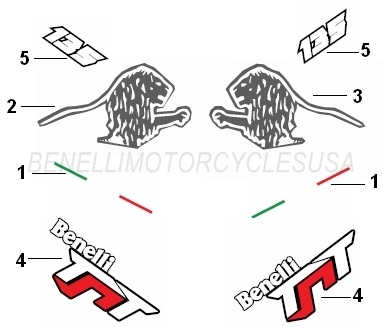 2018 Benelli TNT 135 Red Graphics Parts Diagram