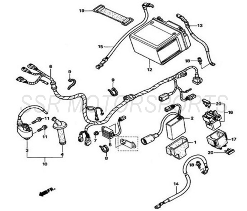 2017 SSR SR250S - Electrical Parts Diagram