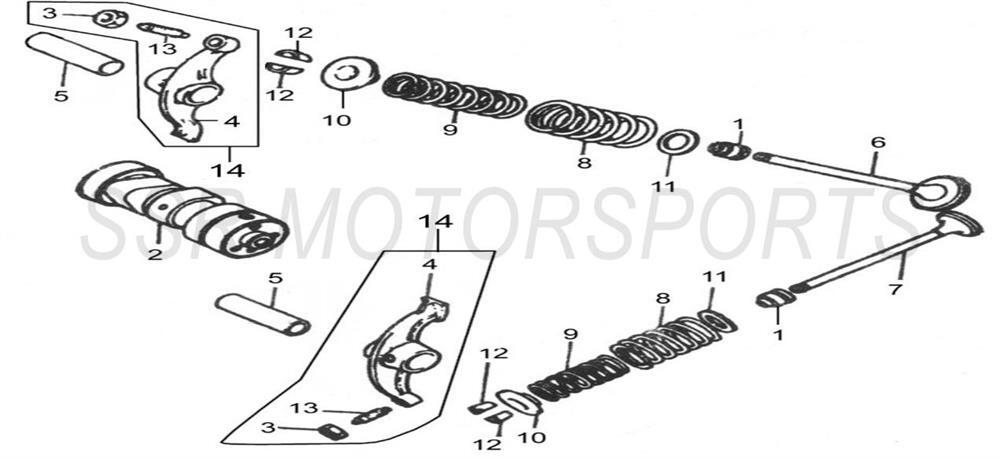 2022 SSR SR125 - Camshaft & Valves Parts Diagram