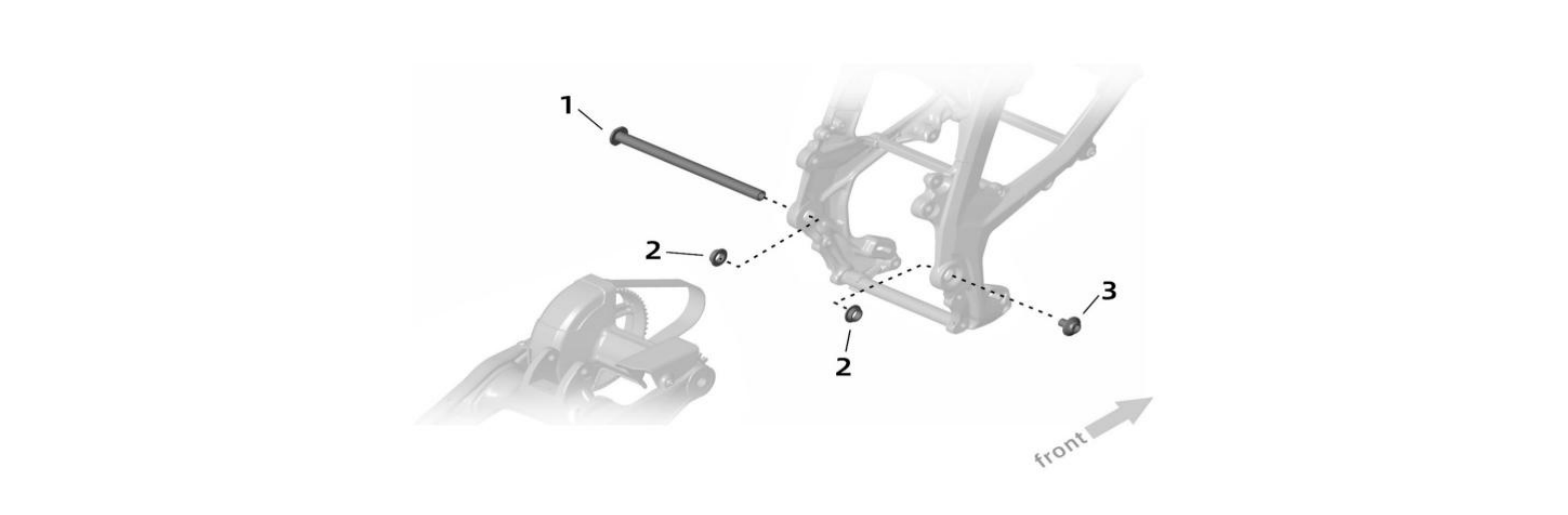 2025 Surron Ultra Bee - Swingarm (3) Parts Diagram