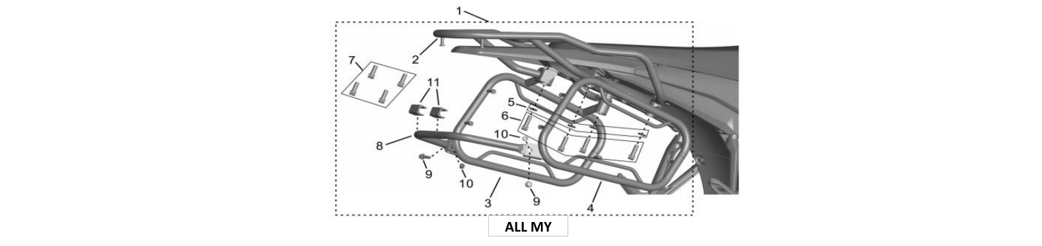 2026 Surron Ultra Bee - Racks Parts Diagram