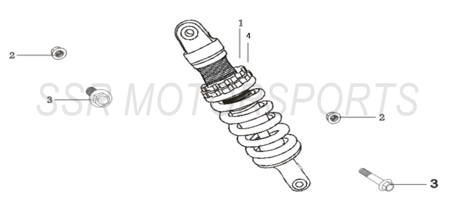 2025 SSR SR125ME - Rear Shock Absorber Parts Diagram