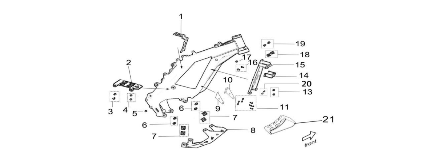 2025 Surron Light Bee X - Frame Accessories (2) Parts Diagram