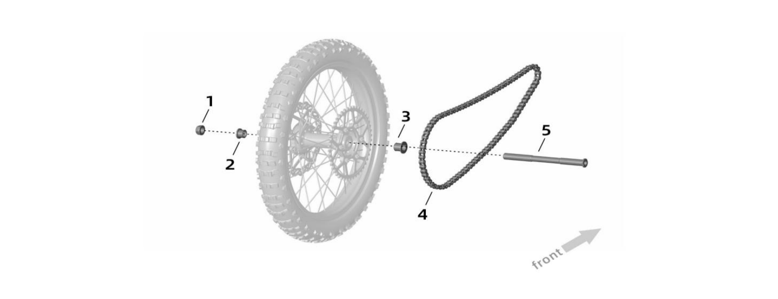 2025 Surron Ultra Bee - Rear Wheel (2) Parts Diagram