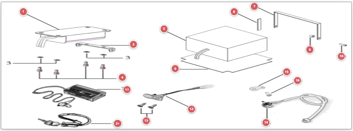 2023 YCF 50E Electrical Parts Diagram