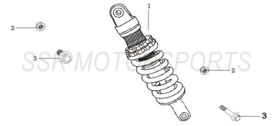 2022 SSR TR110 - Rear Suspension Parts Diagram