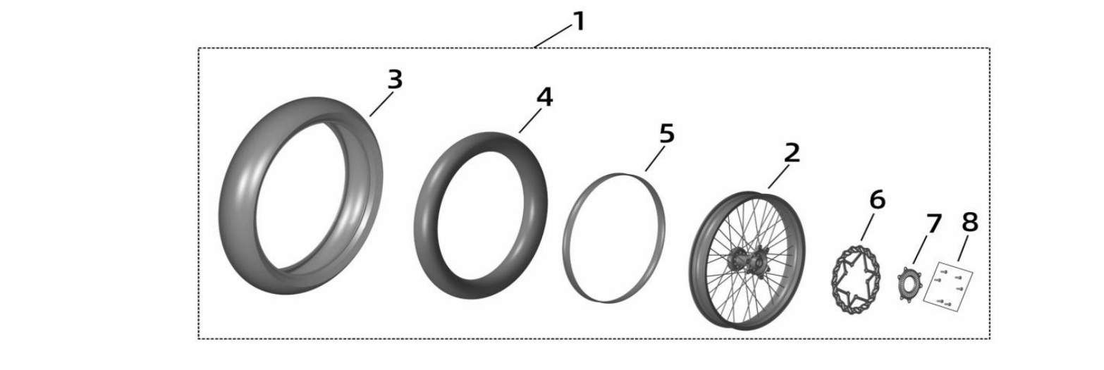 2025 Surron Ultra Bee - Supermoto - Front Parts Diagram