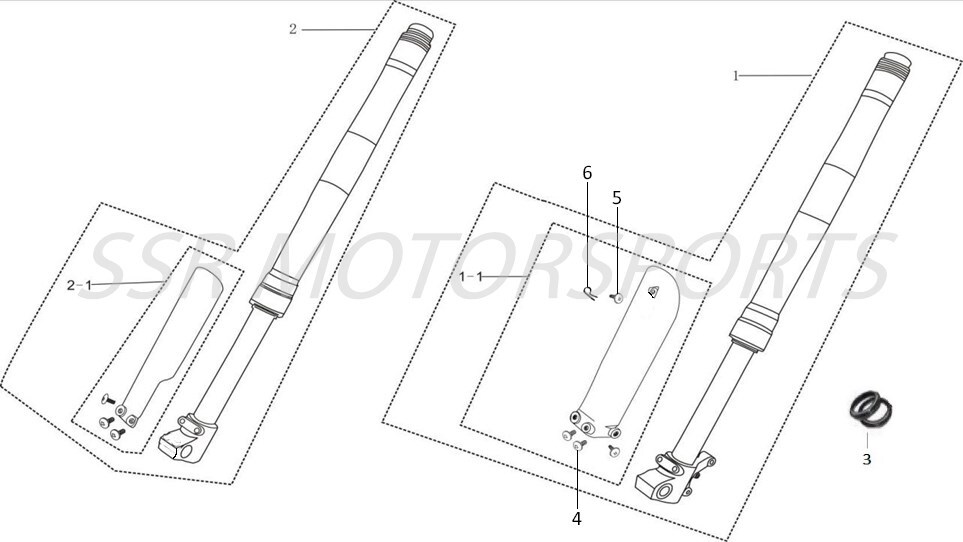 2025 SSR SR70AE - Front Suspension Parts Diagram