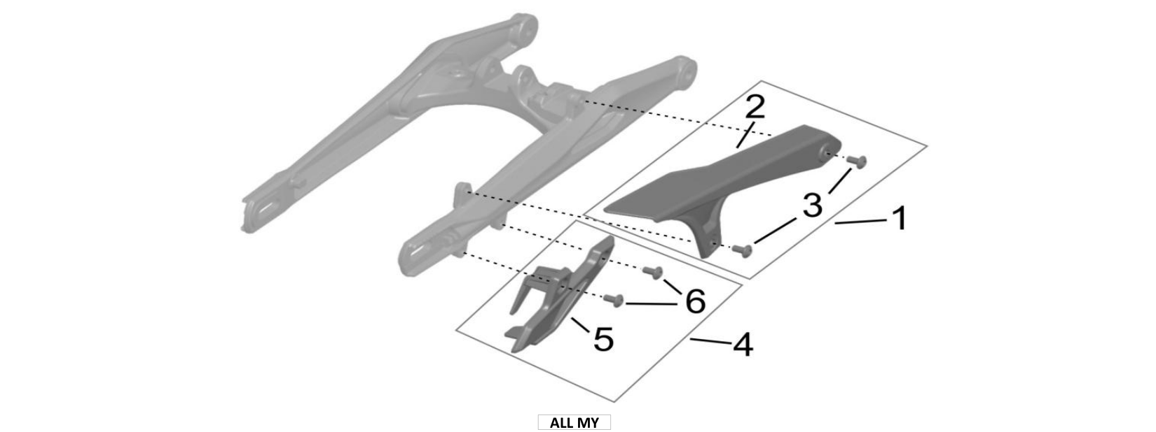 2026 Surron Hyper Bee - Chain Case Parts Diagram