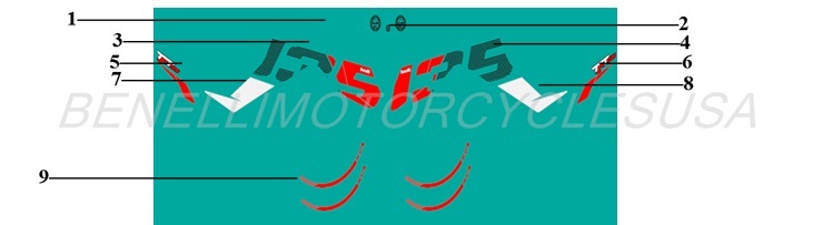 2022 Benelli TNT 135 White Graphics (WF) Parts Diagram
