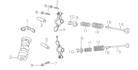 2023 YCF Bigy 150 MX Camshaft Parts Diagram