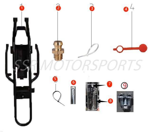 2026 SSR SR140RB - Rear Subframe Parts Diagram