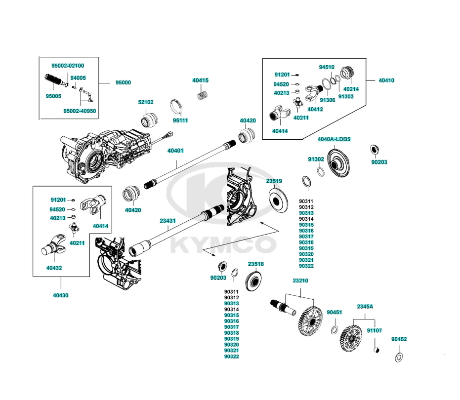 2023 Kymco 700i LE EPS Parts