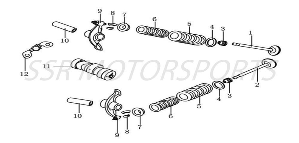 2025 SSR SR125ME - Camshaft & Valves Parts Diagram