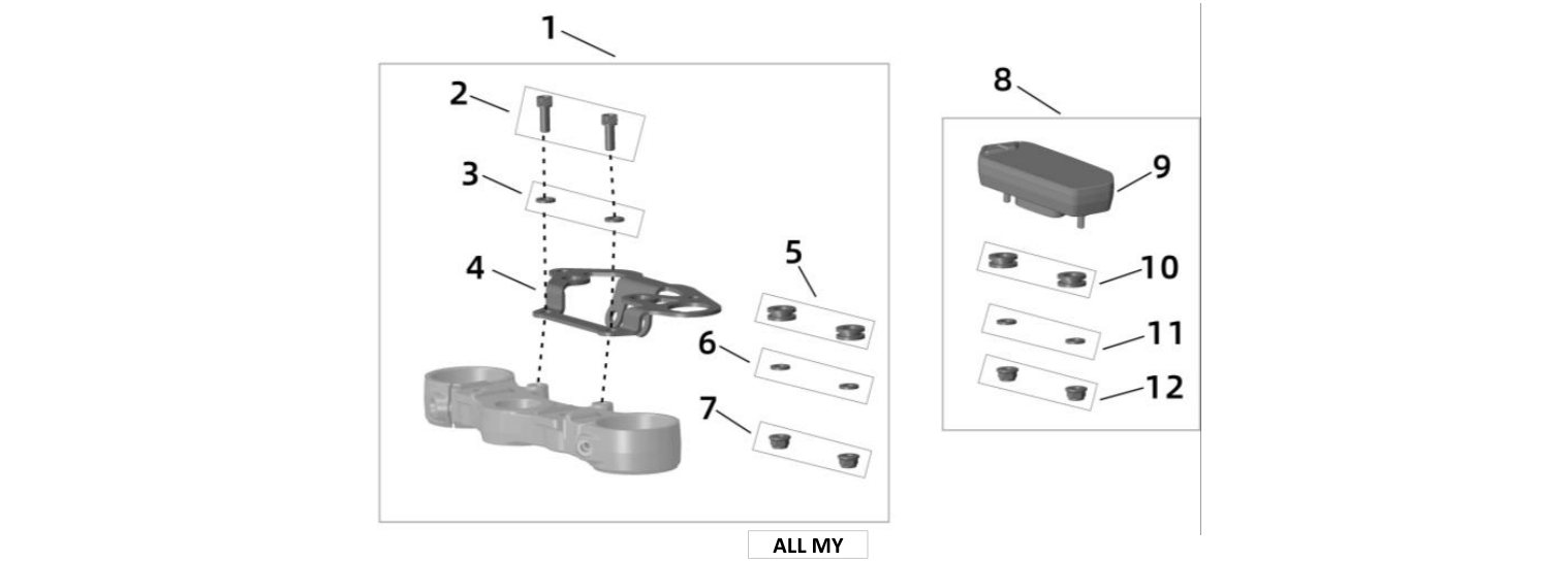 2026 Surron Ultra Bee - Dashboard Parts Diagram