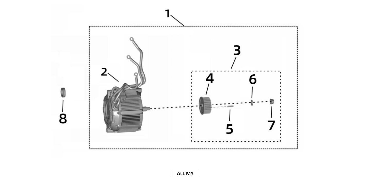 2026 Surron Ultra Bee - Motor Assy. Parts Diagram