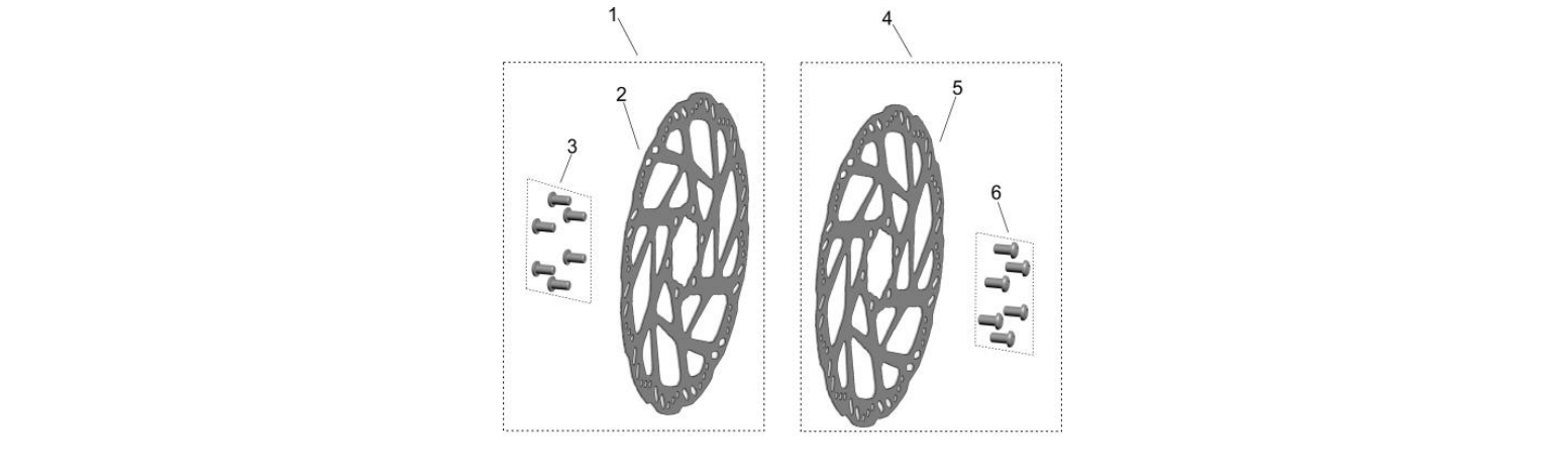 2026 Surron Light Bee X - Front/Rear Brake Disc (Thick) Parts Diagram