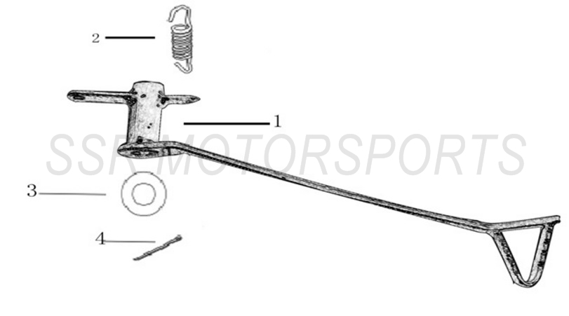 2025 SSR SR70AE - Rear Brake Pedal Parts Diagram