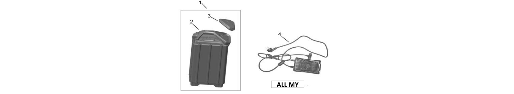 2026 Surron Hyper Bee - Battery / Charger Parts Diagram