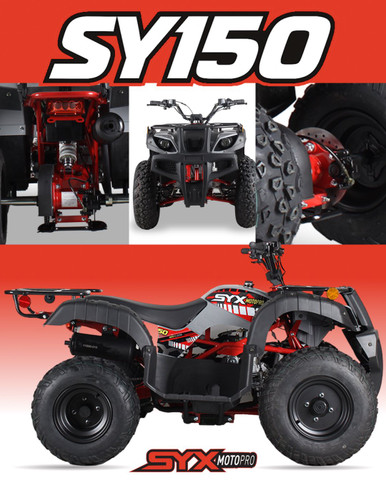 SYX Moto SY150 150cc ATV – Electric Start, Hydraulic Brakes, 3
