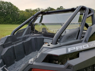 Polaris RZR PRO XP/Turbo R - 1 Pc Lexan Back Panel w/Clamp and Vent ...