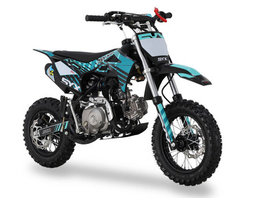 2025 Syx Moto PAD90 Blue 90cc Kids Dirt Bike | EPA Approved