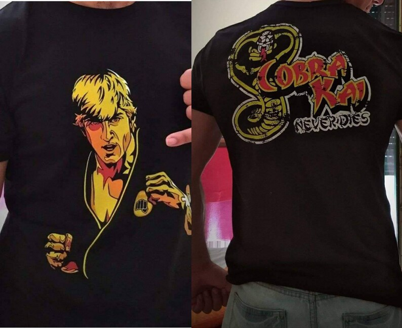 Johnny Lawrence Shirt Cobra Kai Shirt The Karate Kid Shirt Front and Back  Print