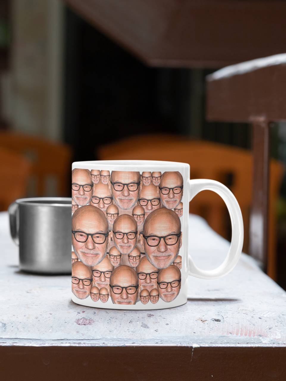 Patrick Stewart Mug - 11oz or 20 oz - Patrick Stewart Coffee Cup - Ceramic  Mug