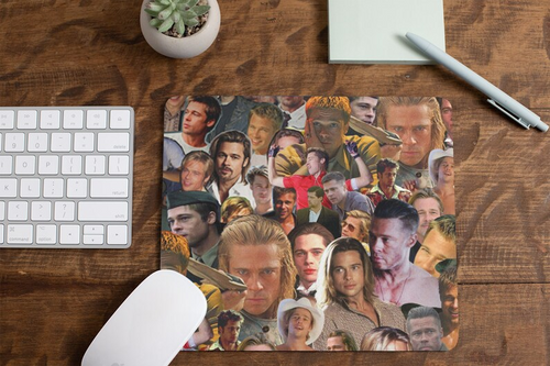Brad Pitt mousepad - Custom Mousepad