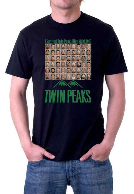 I Survived Twin Peaks Bike Night 2015 T-Shirt