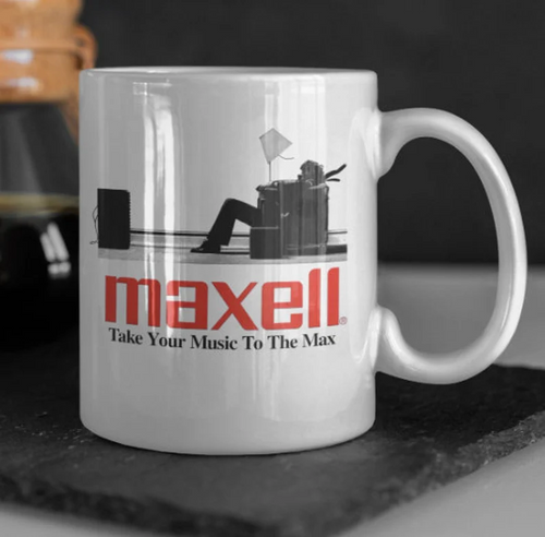 Maxell Mug Maxell Cup Maxell Tape Tribute