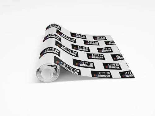 Let's Go Brandon Wrapping Paper- Custom Wrapping Paper- Let's Go Brandon Gift Wrap