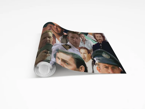 Kevin Costner Wrapping Paper- Custom Wrapping Paper- Kevin Costner Gift Wrap
