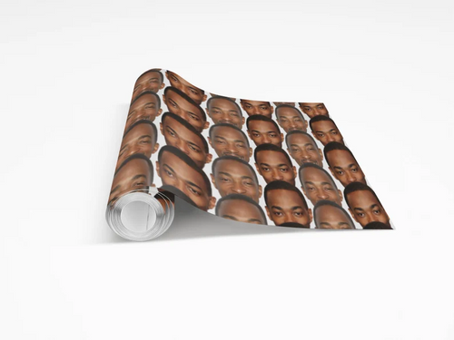 Anthony Mackie Wrapping Paper- Custom Wrapping Paper- Anthony Mackie Gift Wrap