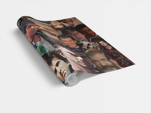 Mel Gibson Wrapping Paper- Custom Wrapping Paper- Mel Gibson Gift Wrap
