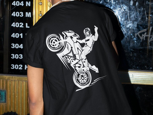 Middle Finger Wheelie T-shirt
