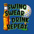 Swing Swear Drink Repeat, Golf T-Shirt