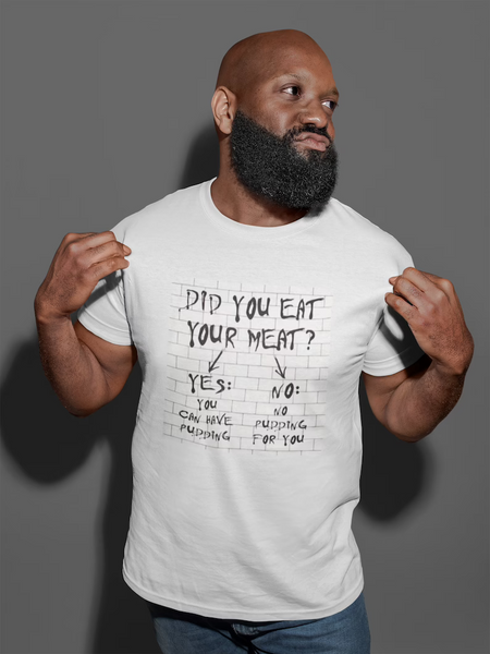 If you Don't Eat Your Meat You Can't Have Any Pudding Shirt Pink Floyd Shirt